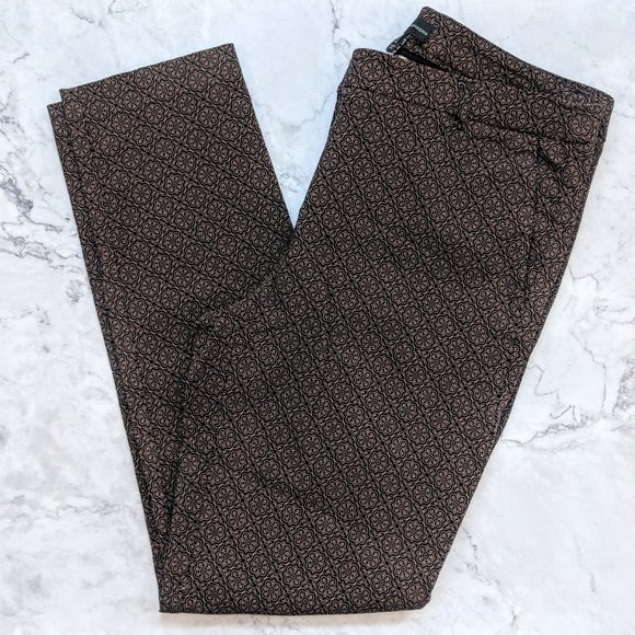 Adrienne Vittadini Pants - Adrienne Vitadini Geometric Print Skinny Pants